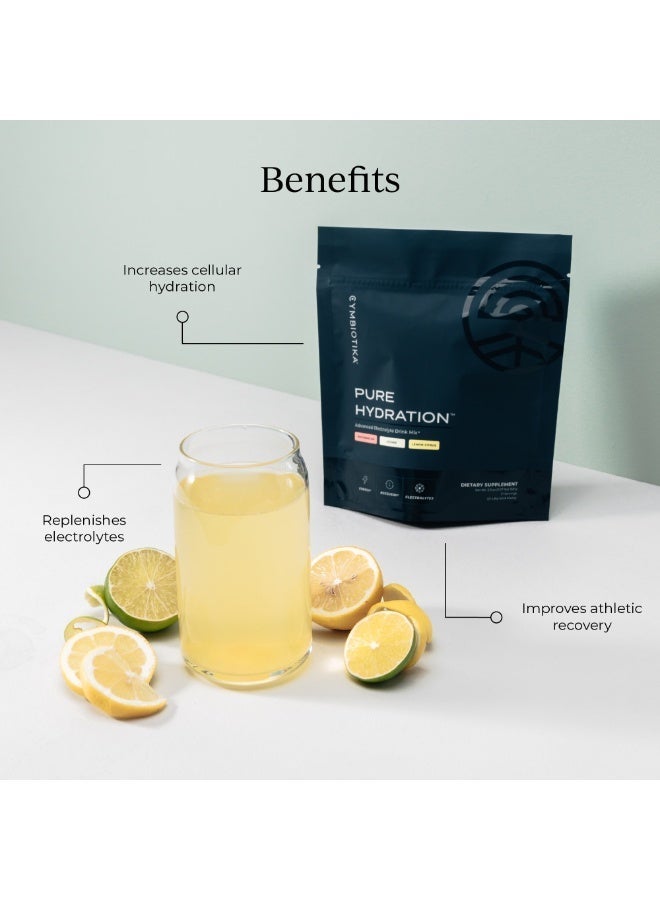 Cymbiotika Pure Hydration Electrolyte Powder - Magnesium, Potassium, Vitamin C & B12 for Ultimate Hydration, Energy, and Recovery - 21 Stick Packs (Watermelon, Lemon Citrus, Lychee Flavors) - Plant-Based, Keto-Friendly, Electrolyte Drink Mix - 21-Day Supply - Image 3